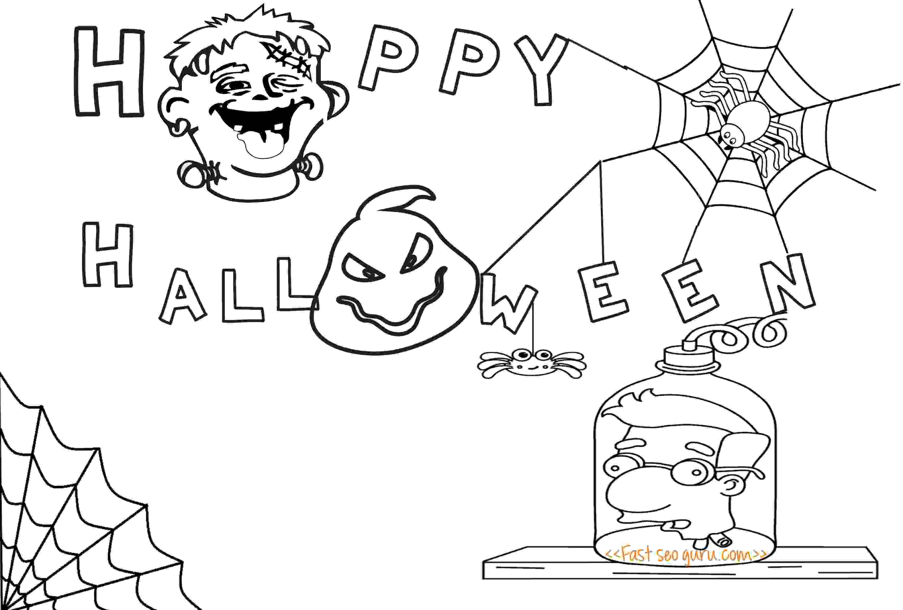Printable Happy Halloween Party Invitations Mussolini Van Houten