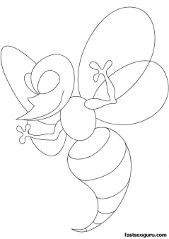 Printable Insects Wicky wasp coloring page