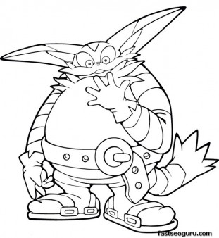 Sonic the Hedgehog Big the Cat Coloring pages.jpg