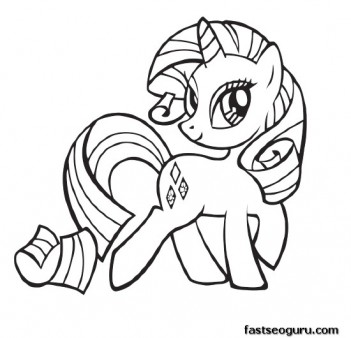  My Little Pony Friendship Is Magic Rarity coloring pages