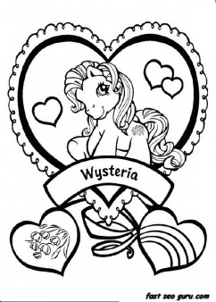 Printable my little pony wysteria coloring pictures