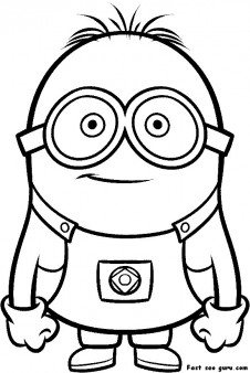 Printable Despicable  Me Minions Printable Coloring Pages