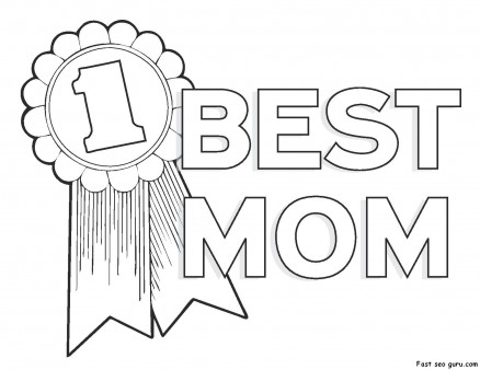 Printable Happy mothers day coloring pages