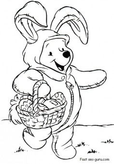 easter coloring pages disney winnie the pooh