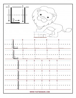 Printable letter L tracing worksheets for preschool