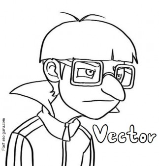 Print out despicable me coloring pages of vector