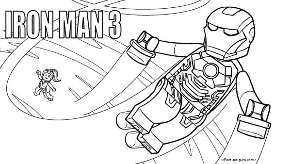 Printable lego movies 2 iron man coloring pages