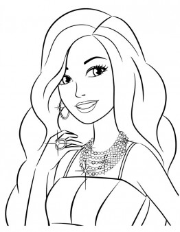 Print out barbie coloring sheets