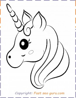 Printable unicorn coloring pages