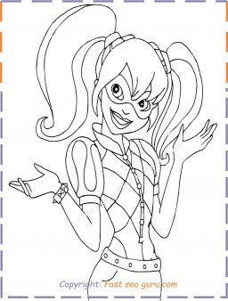 Free Printable Harley Quinn Coloring Pages - Coloring Pages Coloring Pages Harley Quinn Printable For Kids Adults Free