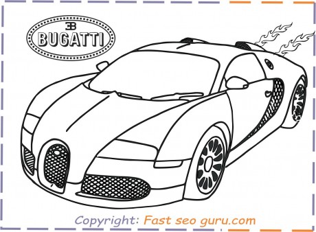 Bugatti Veyron coloring pages