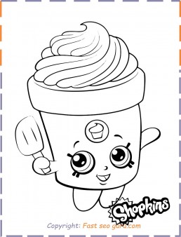 Shopkins Freda Frosting Coloring Pages