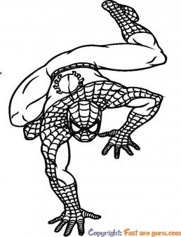 spiderman cartoon coloring sheets