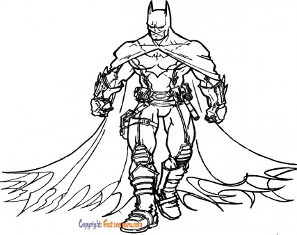 coloring pages batman to print out
