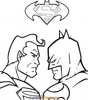 superman and batman coloring pages to print