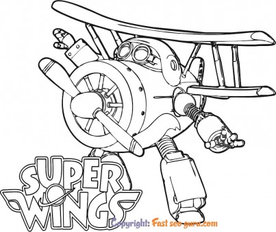 Super wings grand albert cartoon coloring in sheets