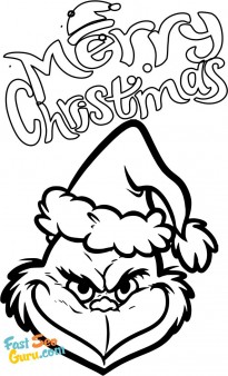 Pages to color grinch for christmas to printable