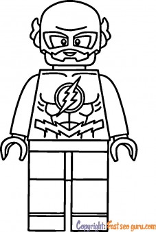 lego dc flash coloring pages printable