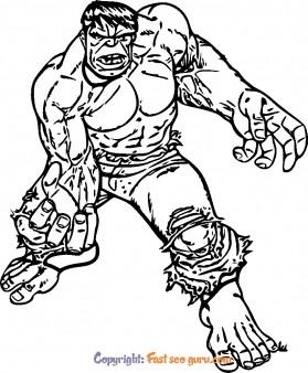 Hulk coloring book pages to print avengers
