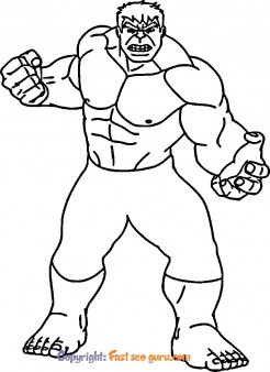Avengers coloring pages hulk for kids
