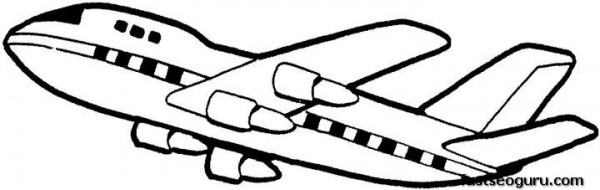 Free kids coloring pages boeing 707 printbale