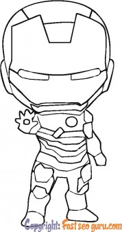 baby iron man coloring pages to print