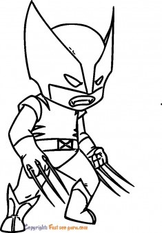 easy wolverine coloring pages to print for kids