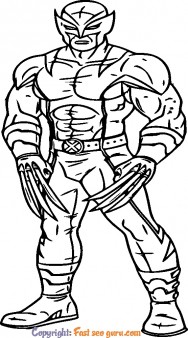 marvel wolverine coloring pages to print