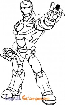 marvel coloring pages iron man