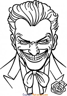 dc super villains joker coloring pages