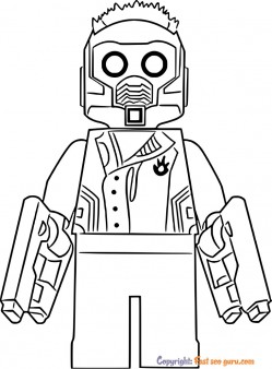 star lord coloring pictures to print