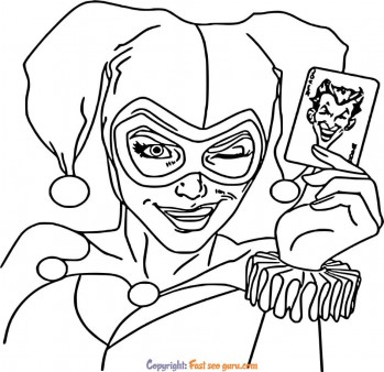harley quinn coloring pages for adults