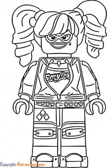 lego batman harley quinn coloring pages