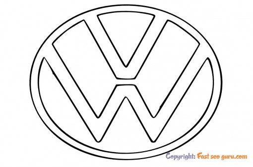 Volkswagen Logo coloring pages