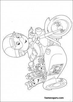 Handy Manny Motorcycle Adventure printable Coloring Pages 