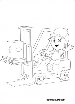 Handy Manny Trucks printable Coloring Pages for kids