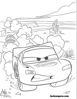 McQueens Sherif raceing coloring pages for kids