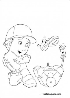 Handy Manny Coloring Pages kids