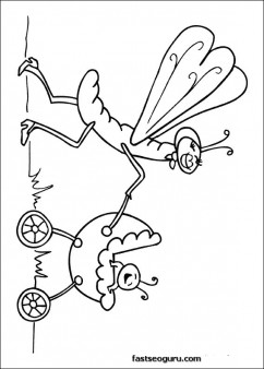 insect childrens coloring sheets