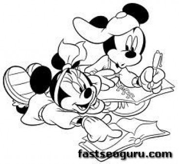 mickey mouse and minnie mouse Club coloring book