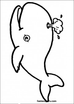 whales in the ocean coloring pages
