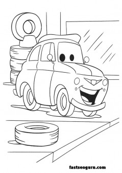 cars 2 luigi printable coloring pages