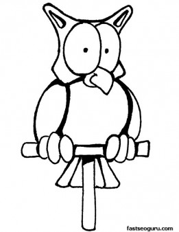 Print out coloring pages of owl for kids