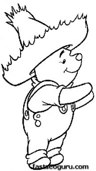 Coloring pages Winnie the Pooh Disney Characters print out