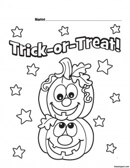 Halloween Pumpkins Printable coloring pages