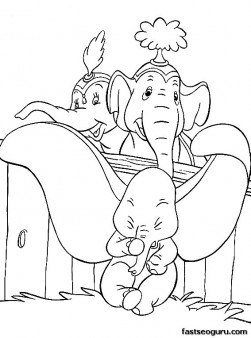 Print out coloring pictures Disney Dumbo with Prissy Giddy Catty 