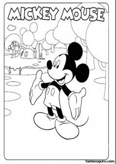 Free Print out pages Mickey Mouse Clubhouse