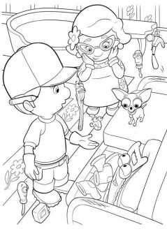 online Coloring Pages Handy Manny