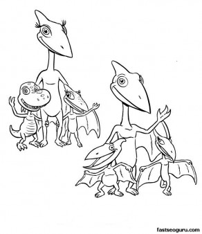 Print out Dinosaur Train Coloring Pages