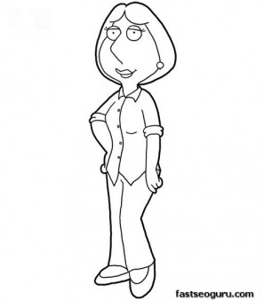 Printable Lois Family Guy coloring page - Free Kids Coloring Pages